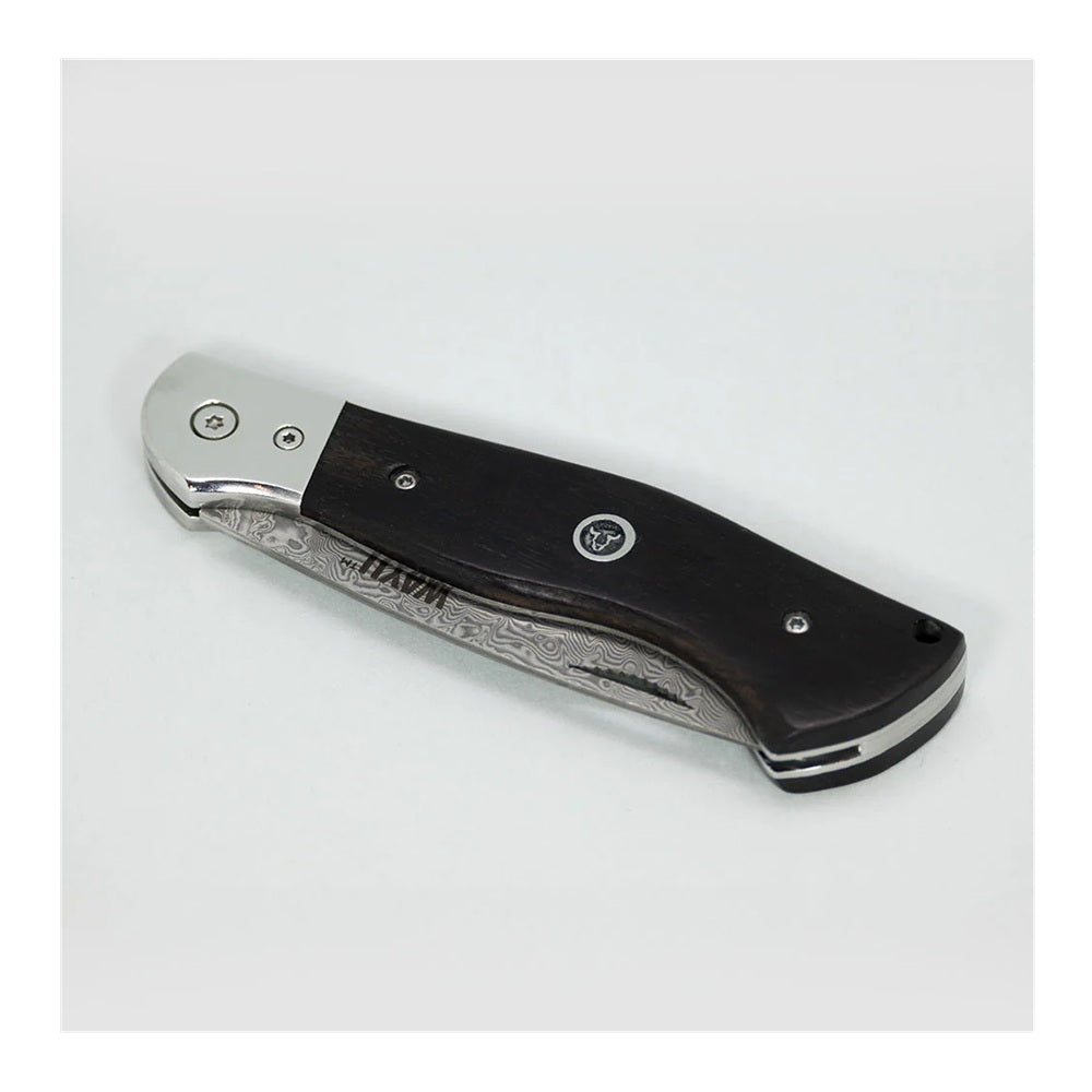 CUCHILLO NAVAJA PLEGABLE DAMASCUS WAYU