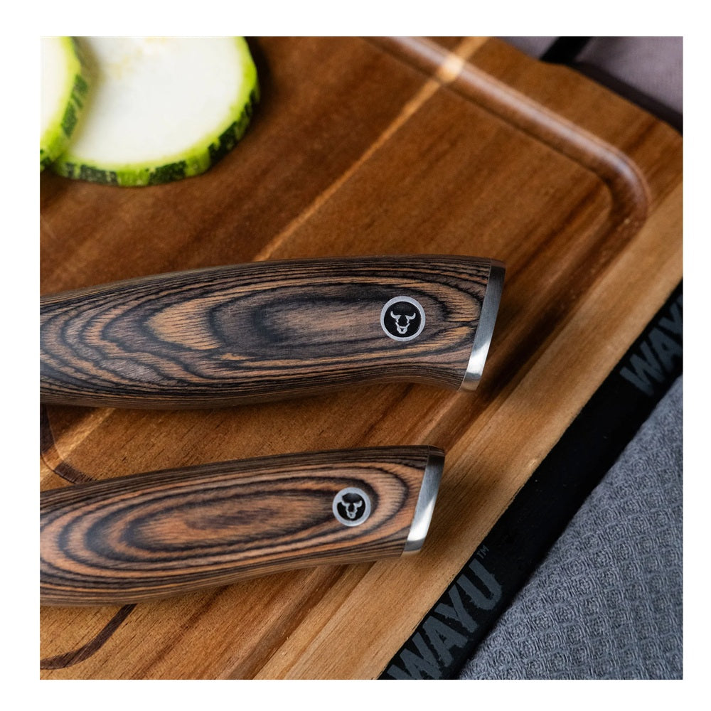 SET DE 2 CUCHILLOS SANTOKU YEDI WAYU